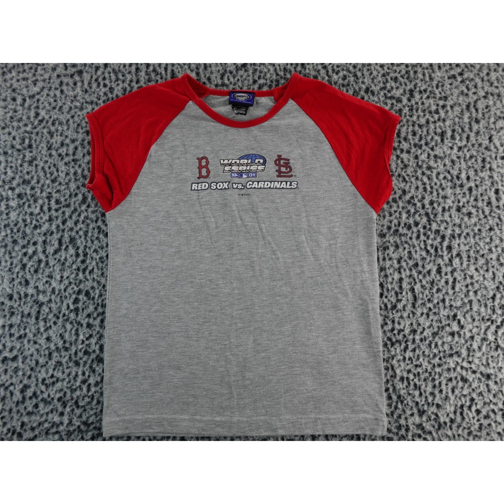 Concepts Sport Red‎ Sox vs Cardinals 2004 World Series Baseball T Shirt M